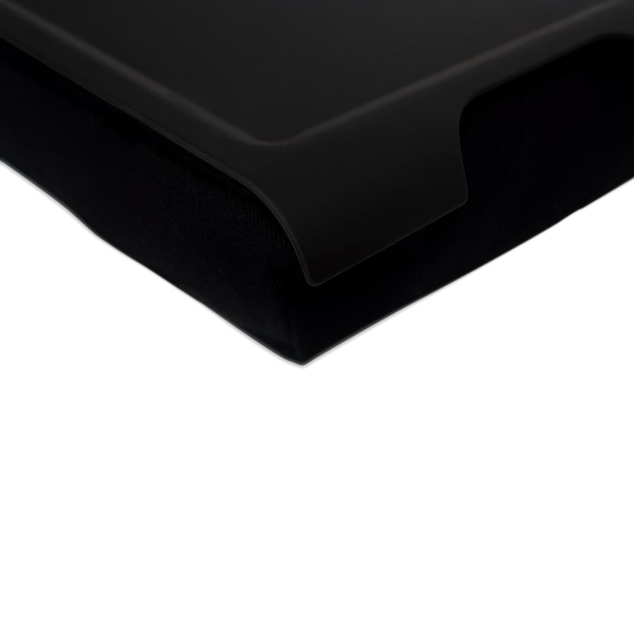 Laptray Antislip. Large - Svart/Svart. 46x38x6,5 cm. Plast/Bomull - 6