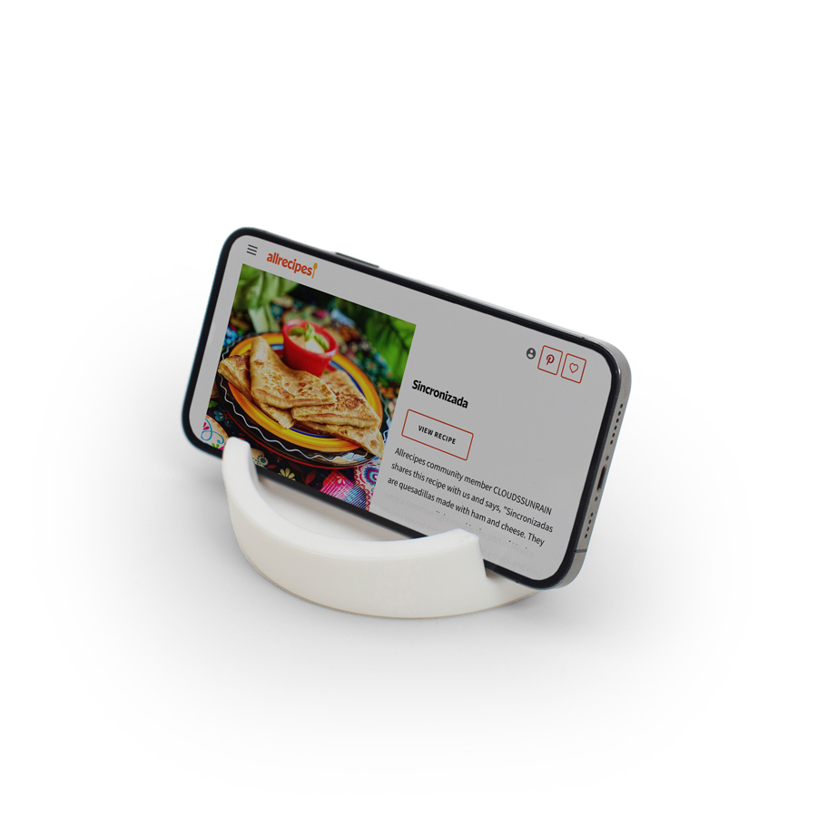 iPad ställ Kitchen Tablet Stand Kokboksstöd för iPad/tablet PC  Vit. Silikon