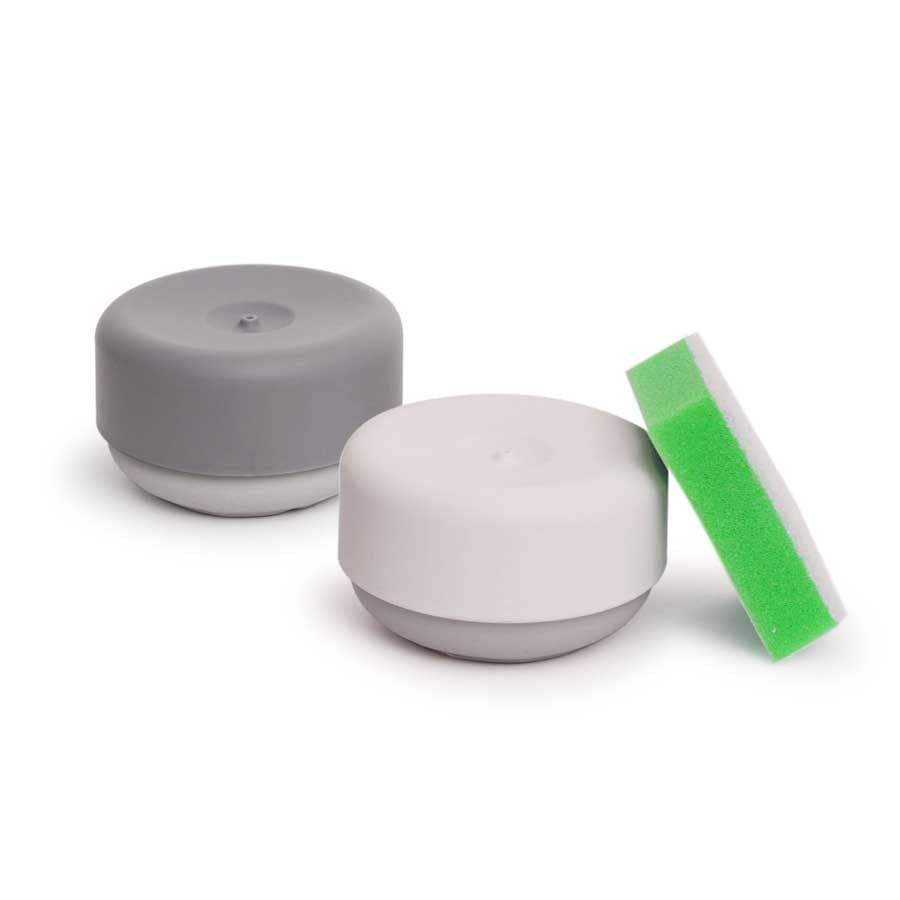 Miljövänlig Diskmedelspump Do-Dish™ - Vit /Ljusgrå. ø11x6,5 cm. PET/Plast/Silikon - 5
