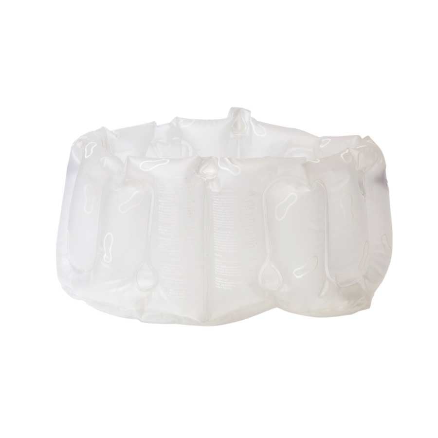 Uppblåsbart Fotbad med handtag - Frostvit.  26x38x20 cm. Återvunnen plast (vinyl, BPA fri)