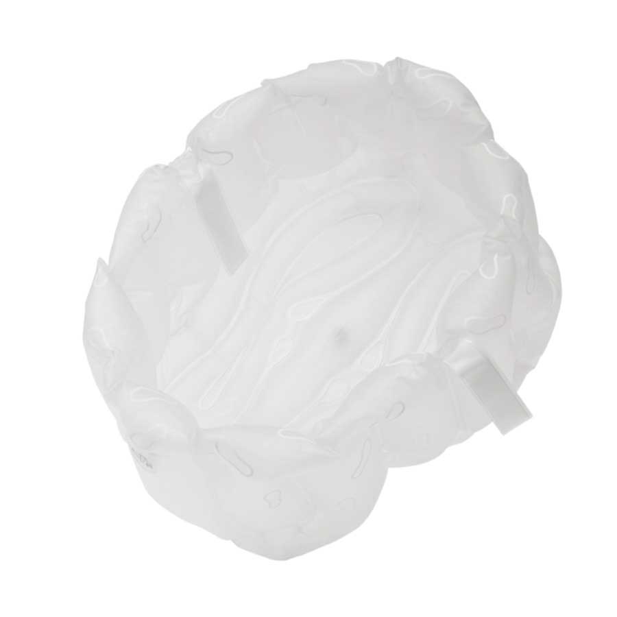 Uppblåsbart Fotbad med handtag - Frostvit.  26x38x20 cm. Återvunnen plast (vinyl, BPA fri) - 4