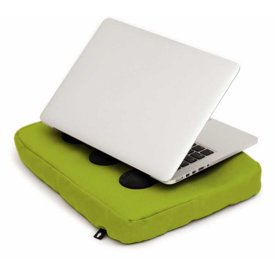Surfpillow Hitech för laptop - Limegrön/Svart. 37x27x6 cm. Polyester/Silikon
