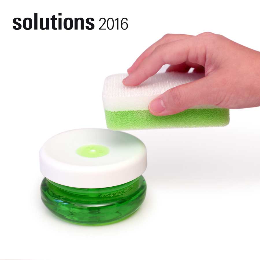 Miljövänlig Diskmedelspump Do-Dish™ - Vit./Klar. 10x10x6 cm. PET/Plast
