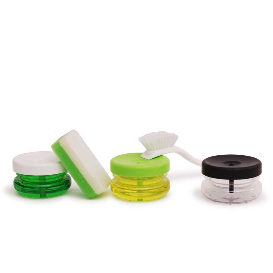 Miljövänlig Diskmedelspump Do-Dish™ - Limegrön/Klar. 10x10x6 cm. PET/Plast - 4