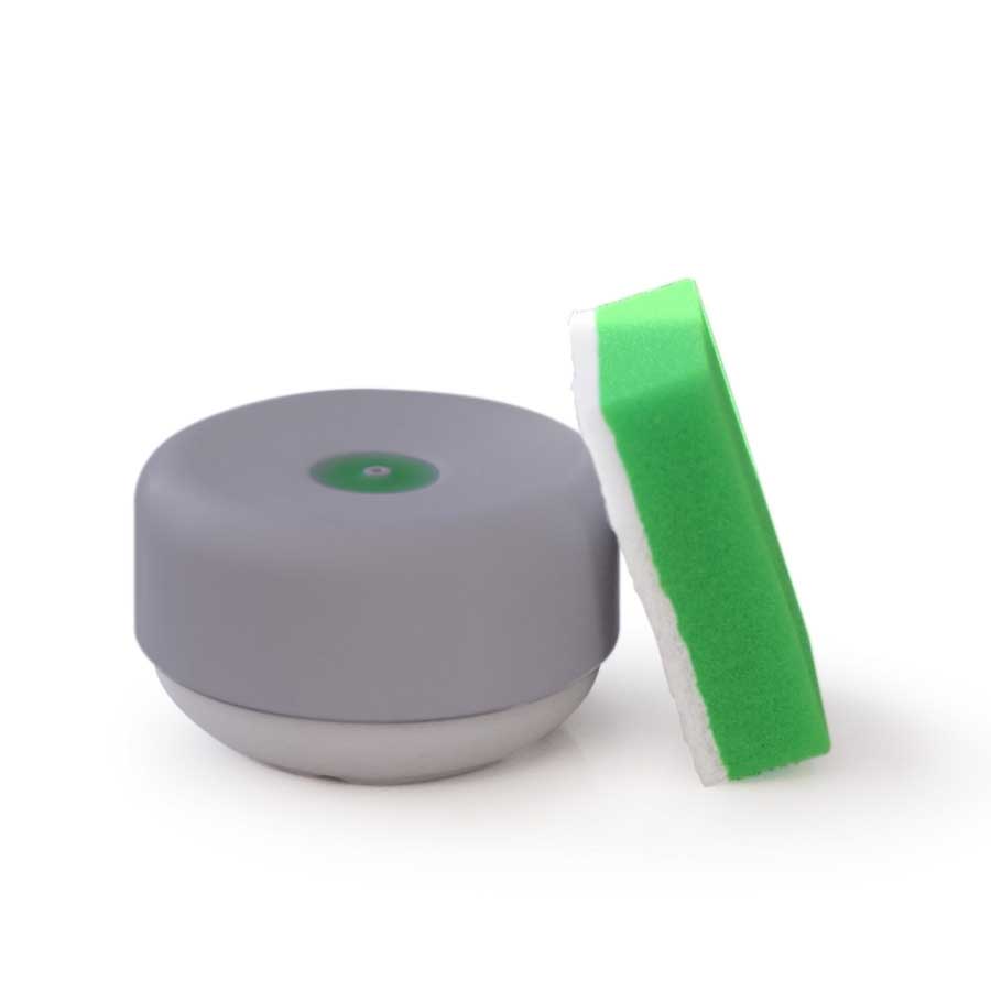 Miljövänlig Diskmedelspump Do-Dish™ - Grå/Ljustgrå. ø11x6,5 cm. PET/Plast/Silikon
