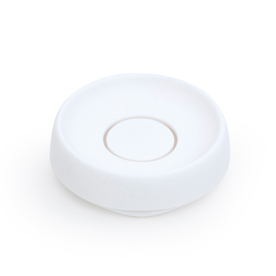 Tvålfat Soap Saver Flow PLUS. Round  - Vit 12x3,5 cm. Silikon - 7