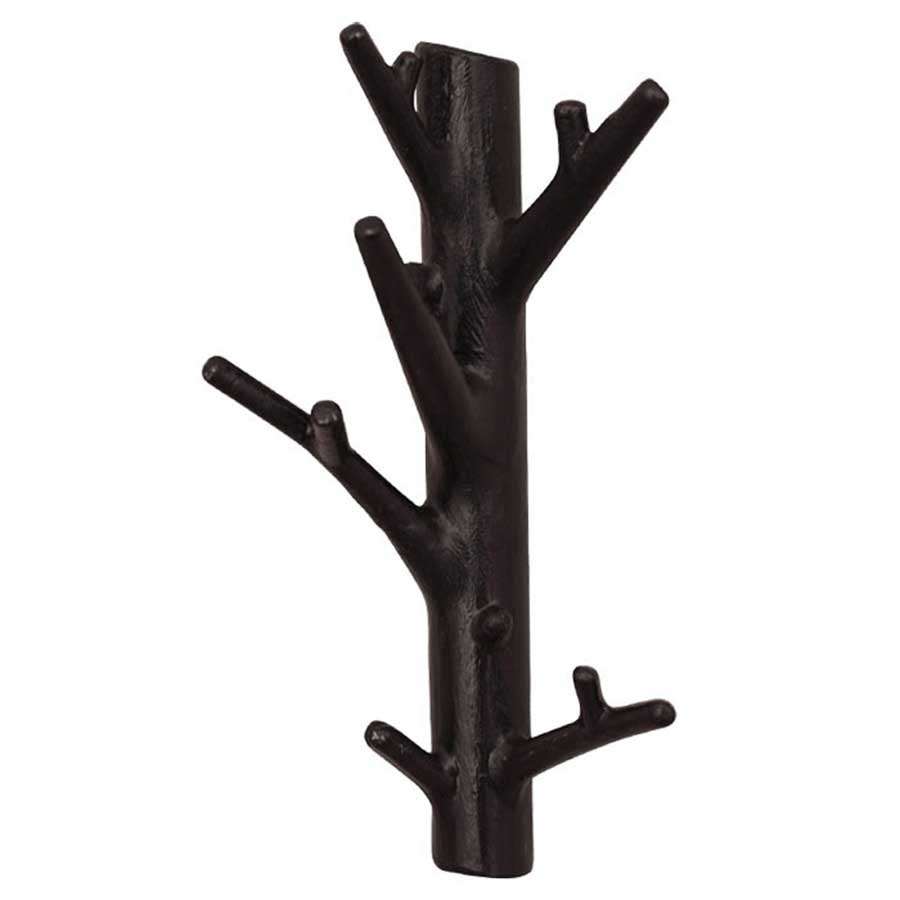 Hängare Branch Hanger Medium - Matt svart. 8,5x17x6 cm. Gjutjärn