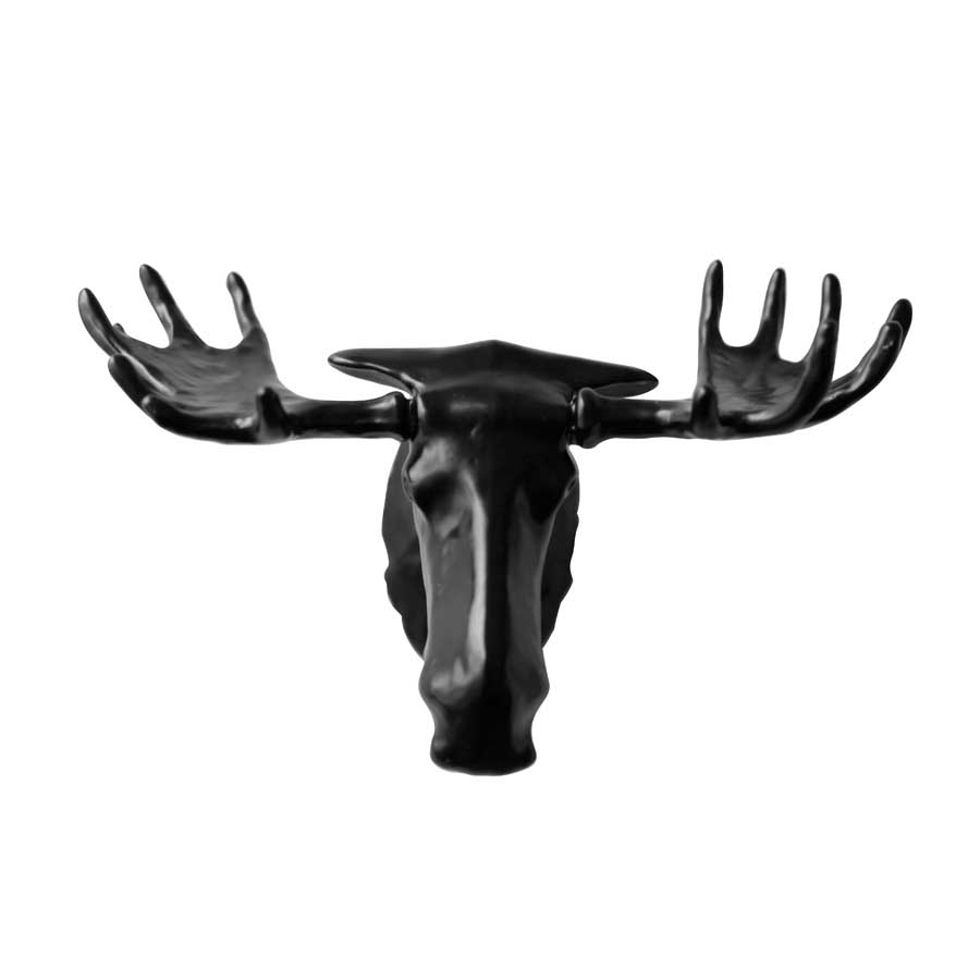 Moose Hook - Matt Svart. 22x12,5x13,8 cm. Lackerad gjuten zink - 1